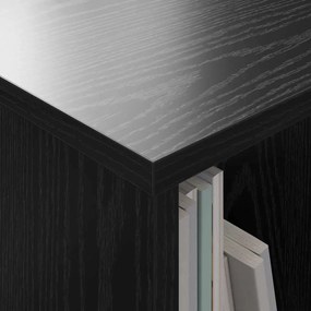 vidaXL Ράφι Περιοδικών 2 pcs Μαύρη Οξυά 35 x 30 x 45 εκ.