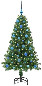 vidaXL Τεχνητό Χριστουγεννιάτικο Δέντρο με 150 LED Πράσινο 150 cm