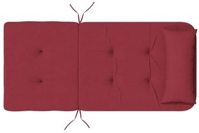 Μαξιλάρια Καρέκλας Adirondack 2 τεμ. Μπορντό από Ύφασμα Oxford - Κόκκινο