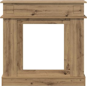 vidaXL Περίβλημα τζακιού Artisan Δρυς 102 x 26 x 100 εκ