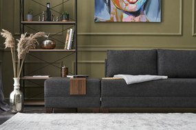 Corner Sofa-Bed Fly Right - Anthracite Anthracite