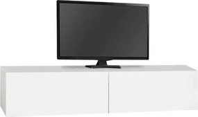 Έπιπλο τηλεόρασης Aristo επιτοίχιο λευκό 135x31x25εκ