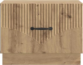 vidaXL Τραπεζάκι σαλονιού Artisan Δρυς 49 x 50 x 37 εκ.