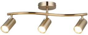 Φωτιστικό Οροφής - Σποτ Spotte 341LCA1222 55x25cm 3xGU10 7W Gold Opviq