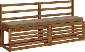 vidaXL Μαξιλάρια Πάγκου 2 Τεμαχίων VUGHT 2 pcs 100% Πολυεστέρας Taupe