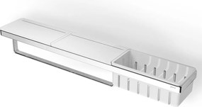 Frame Chrome White Matt 8854-300 - Εταζέρα με Πετσετοκρεμάστρα