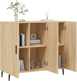 vidaXL Ντουλάπι Sonoma δρυς 90x34x80 εκ. Επεξεργασμένο Ξύλο