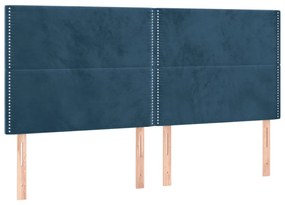 ΚΡΕΒΑΤΙ BOXSPRING ΜΕ ΣΤΡΩΜΑ ΣΚΟΥΡΟ ΜΠΛΕ 160X200 ΕΚ. ΒΕΛΟΥΔΙΝΟ 3129163