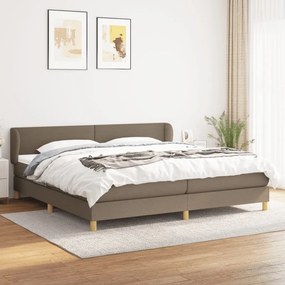 ΚΡΕΒΑΤΙ BOXSPRING ΜΕ ΣΤΡΩΜΑ TAUPE 200X200 ΕΚ. ΥΦΑΣΜΑΤΙΝΟ 3126673