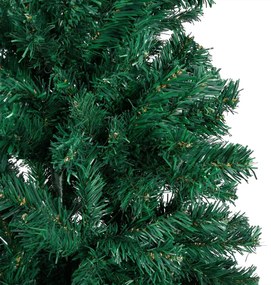 vidaXL Χριστουγεν Δέντρο Προφωτισμένο Τεχνητό Μπάλες Πράσινο 150εκ PVC