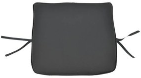 Μαξιλάρι καρέκλας Pildo μαύρο ύφασμα 43x40x3εκ 45x40x3 εκ.