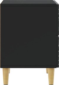 vidaXL Κομοδίνο Μαύρο 62 x 34,5 x 48 εκ Επεξεργασμένο Ξύλο