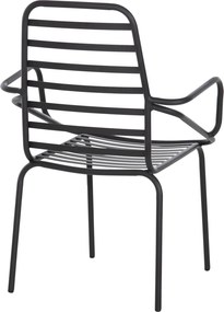 ΠΟΛΥΘΡΟΝΑ ΕΞ.ΧΩΡΟΥ FREE HM6045 ΜΕΤΑΛΛΙΚΗ ΜΑΥΡΗ 61x53x87Yεκ.