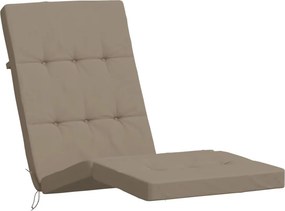 vidaXL Μαξιλάρια Ξαπλώστρας 2 τεμ. Taupe από Ύφασμα Oxford