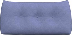 vidaXL Μαξιλάρι Πλάτης Μπλε τζην 100 x 24 x 50 εκ ύφασμα
