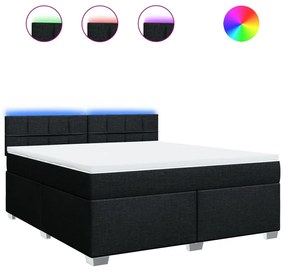 ΚΡΕΒΑΤΙ BOXSPRING ΜΕ ΣΤΡΩΜΑ ΜΑΥΡΟ 180X200 ΕΚ. ΥΦΑΣΜΑΤΙΝΟ 3288269