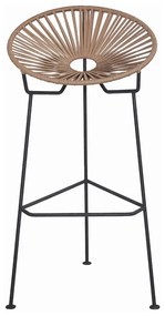 Σκαμπό Μπαρ Acapulco/S 02-00-0510 51x51x97cm Black-Beige