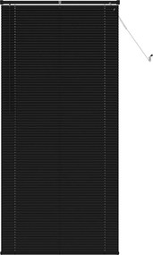 vidaXL Βενετσιάνικη Σκίαση Μαύρο 213 x 100 εκ 25 mm PVC