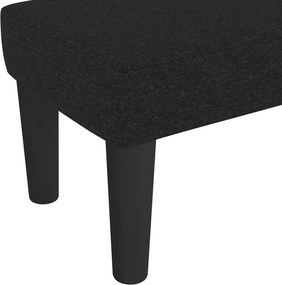 vidaXL Πάγκος Μαύρος 100x30x30 εκ. Υφασμάτινος