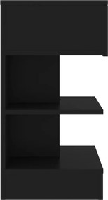 vidaXL Κομοδίνα 2 τεμ. Μαύρα 40 x 35 x 65 εκ.