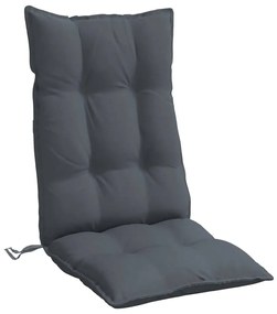 Μαξιλάρια Καρέκλας με Πλάτη 6 τεμ. Ανθρακί από Ύφασμα Oxford - Ανθρακί