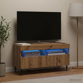 vidaXL Ντουλάπα LED Τηλεόρασης Artisan Δρυς Επεξεργασμένο Ξύλο