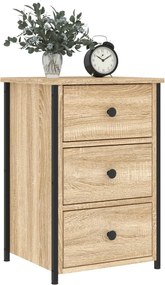vidaXL Κομοδίνα 2 τεμ. Sonoma Δρυς 40 x 36 x 60 εκ. Επεξεργασμένο Ξύλο