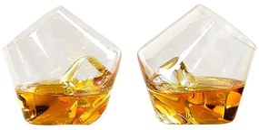 Ποτήρι Ουίσκι Rocking (Σετ 2Τμχ) GEN144UK Clear Gentlemen's Hardware Glass