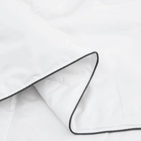 vidaXL Χειμερινό Παπλωματοθήκη Λευκό 155 x 200 εκ. Φτερό