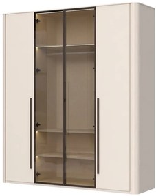 Ντουλάπα Dutchess τετράφυλλη 2 glass