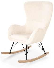 LIBERTO 2 leisure armchair cream / black / natural DIOMMI V-CH-LIBERTO_2-FOT-KREMOWY