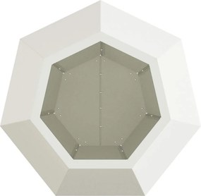vidaXL Γλάστρα Λευκό 50 x 50 x 40 cm Ατσάλι