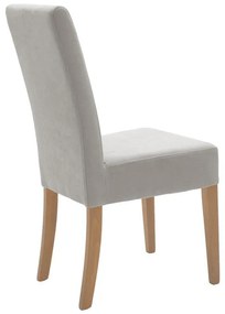 Καρέκλα Ditta ύφασμα γκρι - πόδι sonoma 44x56x96 εκ. 2αδα 44x56x96 εκ.