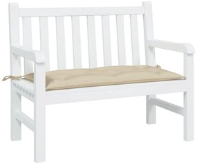 vidaXL Μαξιλάρι Πάγκου Κήπου Μπεζ 100x50x7 εκ. Ύφασμα Oxford