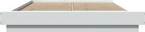 vidaXL Πλαίσιο Κρεβατιού Λευκό 120 x 200 εκ. Επεξεργ. Ξύλο