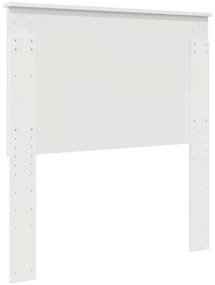 vidaXL Κεφαλάρι με κεφαλάρι Λαμπερό Λευκό 90 cm Επεξεργασμένο ξύλο