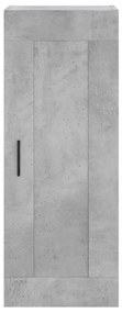 vidaXL Ντουλάπι Γκρι Σκυροδέματος 34,5x34x180 εκ. Επεξεργασμένο Ξύλο