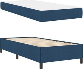 vidaXL Κρεβάτι με ελατήρια Μπλε 80 x 200 cm ύφασμα