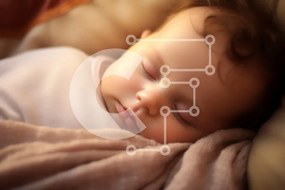 Intra Συλλεκτικό Ξύλινο Παζλ Plywood  4mm - Sleeping Baby σε ένα άνετο περιβάλλον Σε Ξύλινο Κουτί - Διαστάσεις Puzzle: 10x10 cm – 25 κομμάτια