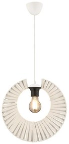 Φωτιστικό Οροφής Kruh 390FLH2475 32x65cm 1xE27 45/60W White Opviq