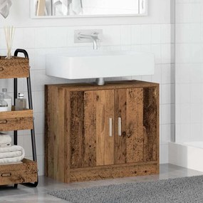 vidaXL Ντουλάπα Νιπτήρα Παλιό Ξύλο 63 x 29 x 55 cm Επεξεργασμένο ξύλο