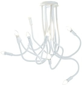 Φωτιστικό Οροφής Lover I-LOVER-9-BCO 9xE14 Φ20cm 100cm White Luce Ambiente Design Μέταλλο