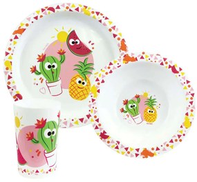 Σερβίτσιο Φαγητού Παιδικό Les Ami Fruit (Σετ 3Τμχ) 006204 Multi Ango Polypropylene