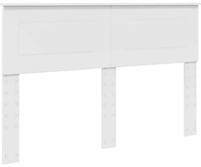 vidaXL Κεφαλάρι με κεφαλάρι Λευκό 140 cm Επεξεργασμένο ξύλο