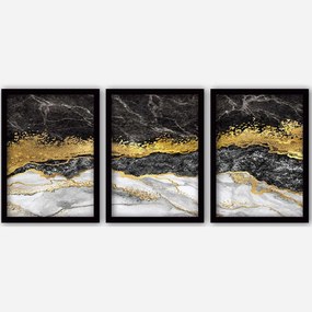 Κάδρα (Σετ 3Τμχ) 364LUL1387 35x45cm Multi Wallity Vertical Plastic,Mdf