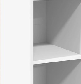vidaXL Ντουλάπι Λευκό 30x41x124 εκ. από Επεξεργασμένο Ξύλο
