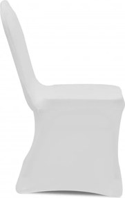 vidaXL Καλύμματα Καρέκλας Ελαστικά 100 τεμ. Λευκά