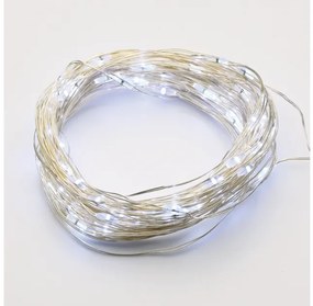 Λαμπάκια Σειρά 100 LED Ψυχρό Φως Ασημί Καλώδιο Χάλκινο 8 Προγράμματα IP44 10μ και 3μ 1,8W X01100212 ACA-X01100212-Ασημί X01100212