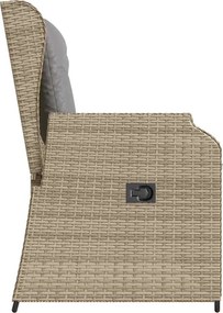 vidaXL Παγκάκι κήπου Μπεζ συνθετικό ρατάν