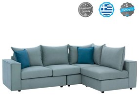 Καναπές Γωνία Monza HM3256.08 Πολυμορφικός 265x195x98cm Αλέκιαστο Ύφασμα Mint-Petrol Fabric